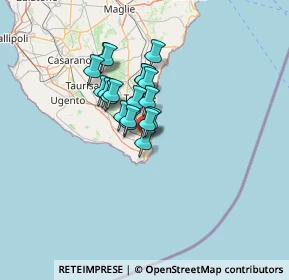 Mappa Via Monte Sabotino, 73034 Gagliano del Capo LE, Italia (9.56105)