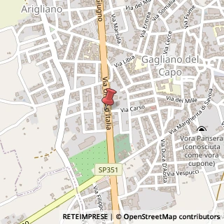 Mappa Via unita' d'italia 12, 73034 Gagliano del Capo, Lecce (Puglia)