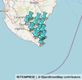 Mappa Via Vittorio de Sica, 73034 Gagliano del Capo LE, Italia (9.64105)