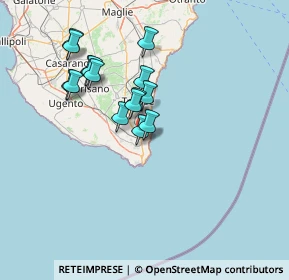 Mappa Via Sant' Antonio, 73034 Gagliano del Capo LE, Italia (13.53933)