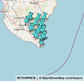 Mappa Via Coniugi Daniele-Romasi, 73034 Gagliano del Capo LE, Italia (9.74842)