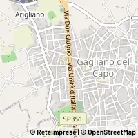 Kort Gagliano del Capo
