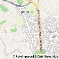 Karte Gagliano del Capo