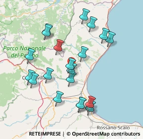 Mappa Cerchiara Di Calabria, 87070 Cerchiara di Calabria CS, Italia (16.5845)