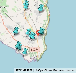 Mappa 73034 Gagliano del capo LE, Italia (4.28067)