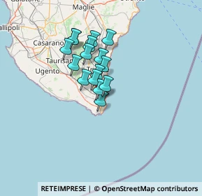 Mappa 73034 Gagliano del capo LE, Italia (10.31438)