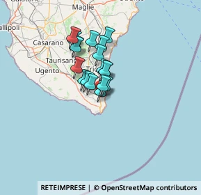 Mappa 73034 Gagliano del capo LE, Italia (9.58778)