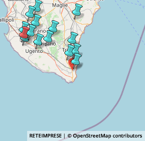 Mappa 73034 Gagliano del capo LE, Italia (19.61)