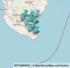 Mappa 73034 Gagliano del capo LE, Italia (10.996)