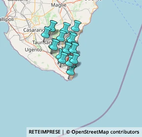 Mappa 73034 Gagliano del capo LE, Italia (9.67211)