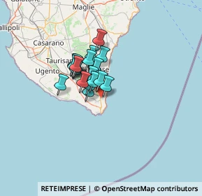 Mappa 73034 Gagliano del capo LE, Italia (9.0325)