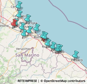 Mappa Via Pasquale Mazzocchi, 47924 Rimini RN, Italia (15.27438)