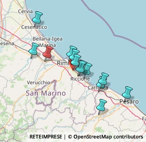 Mappa Via Pasquale Mazzocchi, 47924 Rimini RN, Italia (11.86231)