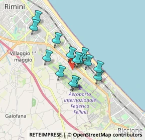 Mappa Via Pasquale Mazzocchi, 47924 Rimini RN, Italia (1.26143)