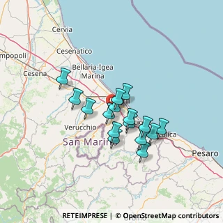 Mappa Via Castellaccio, 47923 Rimini RN, Italia (10.51875)