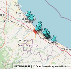 Mappa Via Castellaccio, 47923 Rimini RN, Italia (9.2225)