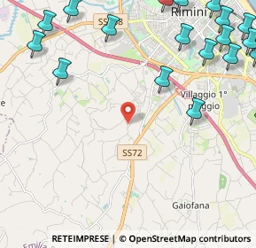 Mappa Via Castellaccio, 47923 Rimini RN, Italia (3.4465)