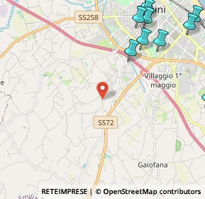 Mappa Via Castellaccio, 47923 Rimini RN, Italia (3.38364)