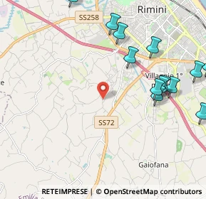 Mappa Via Castellaccio, 47923 Rimini RN, Italia (2.76929)