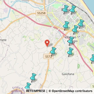Mappa Via Castellaccio, 47923 Rimini RN, Italia (3.05727)