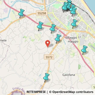 Mappa Via Castellaccio, 47923 Rimini RN, Italia (3.08571)