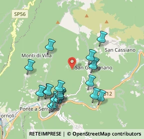 Mappa Località la Vigna, 55022 Bagni di Lucca LU, Italia (1.995)