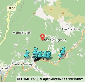 Mappa Località la Vigna, 55022 Bagni di Lucca LU, Italia (2.0045)
