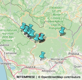 Mappa Località la Vigna, 55022 Bagni di Lucca LU, Italia (9.804)