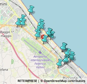 Mappa Viale Costantinopoli, 47924 Rimini RN, Italia (1.8615)