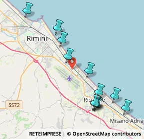 Mappa Viale Costantinopoli, 47924 Rimini RN, Italia (4.66917)