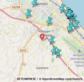 Mappa Via Clerici, 47924 Rimini RN, Italia (2.783)