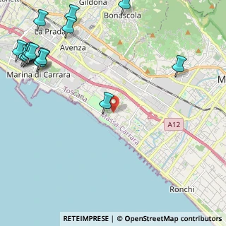 Mappa Via Luni, 54100 Marina di Massa MS, Italia (3.474)