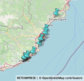 Mappa SS 1 Via Aurelia, 17021 Alassio SV, Italia (13.63538)