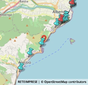 Mappa SS 1 Via Aurelia, 17021 Alassio SV, Italia (2.96611)