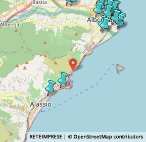 Mappa SS 1 Via Aurelia, 17021 Alassio SV, Italia (3.13941)