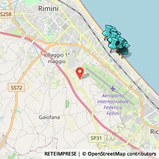 Mappa Via Coriano, 47900 Rimini RN, Italia (2.5115)
