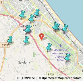 Mappa Via Coriano, 47900 Rimini RN, Italia (2.04)