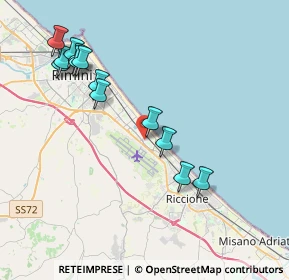 Mappa Via Montreux, 47924 Rimini RN, Italia (4.28769)