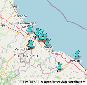 Mappa Via Montreux, 47924 Rimini RN, Italia (10.06167)