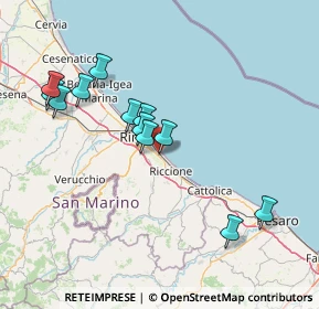 Mappa Via Montreux, 47924 Rimini RN, Italia (14.79083)