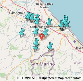 Mappa Via Pio Campidelli, 47923 Rimini RN, Italia (6.85688)