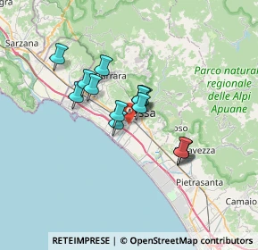 Mappa Via Giovanni Fantoni, 54100 Massa MS, Italia (5.09571)