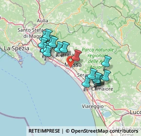 Mappa Via Giovanni Fantoni, 54100 Massa MS, Italia (12.195)