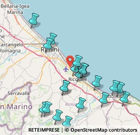 Mappa Viale Felice Carlo Pullè, 47924 Rimini RN, Italia (8.775)