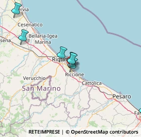 Mappa Viale Felice Carlo Pullè, 47924 Rimini RN, Italia (40.58571)