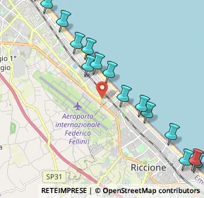Mappa Viale Felice Carlo Pullè, 47924 Rimini RN, Italia (2.58067)