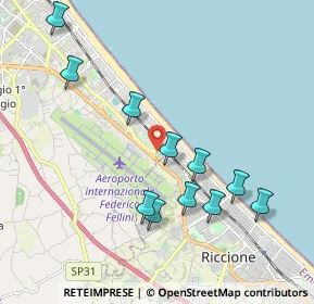 Mappa Viale Felice Carlo Pullè, 47924 Rimini RN, Italia (2.05909)
