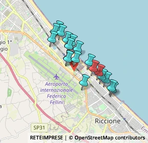 Mappa Viale Felice Carlo Pullè, 47924 Rimini RN, Italia (1.35053)