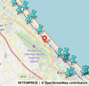 Mappa Viale Felice Carlo Pullè, 47924 Rimini RN, Italia (3.22353)