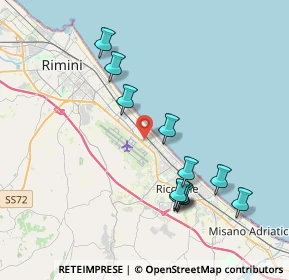 Mappa Viale Felice Carlo Pullè, 47924 Rimini RN, Italia (3.99182)